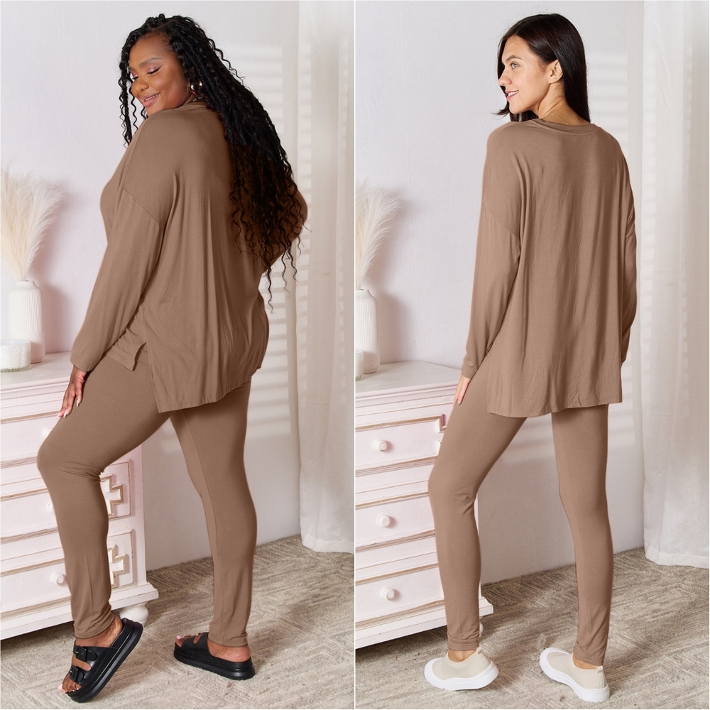 Soothing Softness Lounge Set - Tan - Picture 2 of 6
